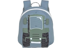 Lässig Piccolo zaino per bambini per la scuola materna con cinturino da 2 anni, 20 x 9 x 24 cm, 3,5 L, Verde (Tractor)