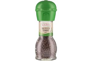 ‎KOTANYI Kotanyi BIO Pfeffermühle, ganze schwarze Pfefferkörner mit Mühle, 45 g