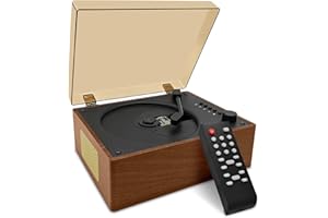 CTDZLED Retro CD-Player tragbar mit Lautsprechern – Bluetooth Desktop Knit für Zuhause, wiederaufladbarer Akku, Kleiner Vintage CD-Player mit Bluetooth-Eingang, USB-Wiedergabe und AUX In