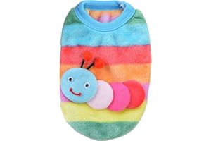 EWBOB Walaka Vetements Chien Petite Taille Hiver - Sweatshirt pour Chihuahua Femelle Male Yorkshire Bouledogue Francais - Chaud Manteau à Carreaux (S, Multicolore)