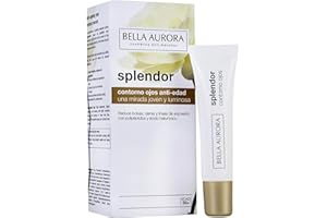 BELLA AURORA - Splendor 15 ml, Crema Contorno de Ojos Anti-Edad, Reduce Bolsas, Ojeras y Líneas de Expresión, Antiarrugas, Pieles a Partir de 50 Años, Tensa la Piel y Restaura