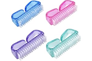NATUCE 4PCS Manico Spazzola per unghie, Spazzola Maniglia di Unghie per la Pulizia, Spazzola per la Pulizia, Spazzola per il lavaggio delle mani, spazzola per lavaggio