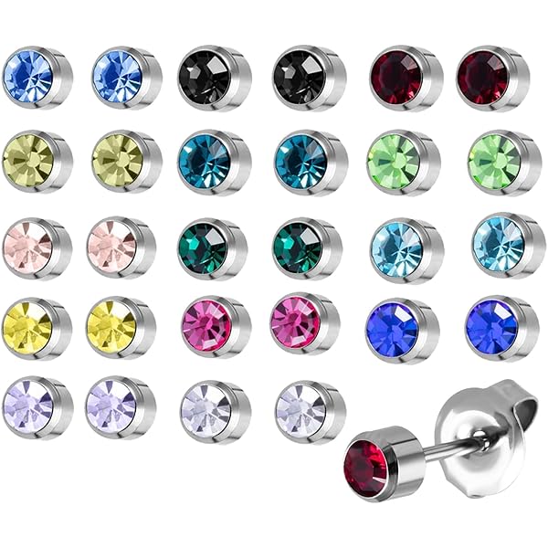 Orecchini Per Orecchi Sensibili Orecchini A Bottone Studex Sensitive Margherita Con Cristallo - Foto 3