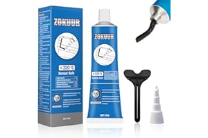 ZOKUUR Pasta Nera Guarnizioni Motore, Sigillante Motore Alte Temperature, Silicone Alte Temperature, Siliconico Sigillante Motore Alte Temperature, Resistente Assorbi Vibrazioni, Facile Rimozione-70ml