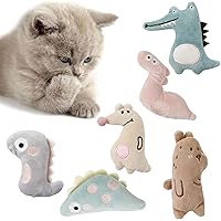 AUXSOUL 6 Stück Katzenminze Plüsch Spielzeug, Katzenspielzeug mit Katzenminze Niedlich Plüsch Katzenspielzeug…