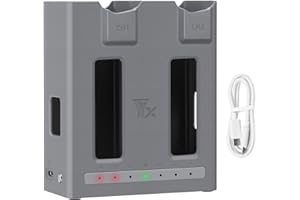 LYONGTECH Cargador de batería dual de 100 W con carga de almacenamiento para dron DJI Mavic 4 Pro, hub de carga bidireccional, accesorios de carga rápida de 2 baterías