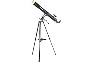 Bresser Taurus 90/900 NG - Telescopio refractor con Adaptador de Cámara de Smartphone