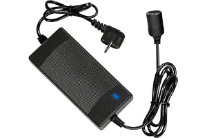 Spänningsomvandlare 230 V till 12 V, 180 W bilnätadapter 12 V 15 A strömförsörjning, 220 V inverterare adapter cigarettändaruttag för kylbox, bildammsugare, bilkylskåp, kompressor, däckfyllare