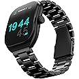 GOBOULT Trail Smart Watch 2.01'' 3D Curved HD Display, BT Calling, Working Crown, 190+Watchfaces, 500 Nits Brightness, AI Voice Assistant, SpO2 Monitoring, 120+ Sports Mode (Metal Black)
