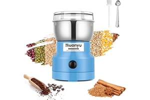 Huanyu Mulino elettrico per cereali 200g, Mini Macinino multiuso per spezie, grani di caffè
