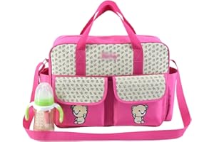 Jitong Carina Pannolino Borsa Fasciatoio per Bambino Grande Capacità Stampata Borsetta Mamma Borse a Tracolla