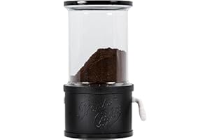 Lavatelli ProntoCaffè Black, Contenitore e Dosacaffe per caffè in polvere con dispenser. Per caffettiere fino a 12 tazze, barattolo sostituibile con latta da 10cm, dosatore compatibile moka italiana