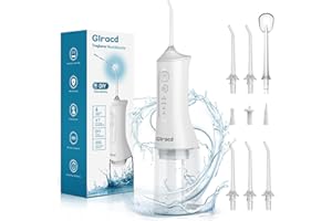 ‎GLRACD Munddusche Testsieger 2024,Professionelle Water Flosser mit Wasserfall-Mikrobläschen Technologie,Zahnzwischenraumreiniger mit DIY-Einstellung des Wasserdrucks für die Mundreinigung und Zahnspange