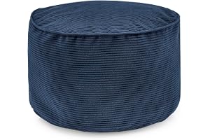 LUMALAND Comfort Line Pouf Feincord | mjuk inomhus manchestersittdyna – som sittsäck vuxna eller sittsäck barn