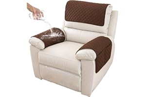 GYHH Sofa Armrest Cover, Headrest Cover for Recliner Chair Arm Cover,Armchair Slipcover Nonslip Quilted Furniture Protector for Pets Leather Sofa Couch