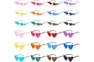 VirtuGro 24pcs Occhiali Fiamma Occhiali da Donna Occhiali Matrimonio Occhiali Festa Gadget Compleanno Adulti Occhiali Divertenti Occhiali Colorati Addio al Nubilato Gadget Compleanno Carnevale