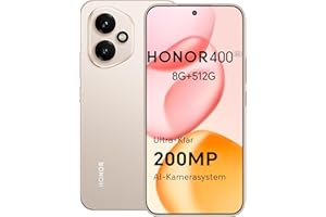 Honor 400 Smartphone 5G Dual SIM NFC, Caméra 200MP Ultra Haute Définition, 8GB RAM 512GB, 5300 mAh, 6,55 Pouces Écran AMOLED, Android 15, Desert Gold