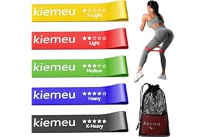 Kiemeu Mini Loop Resistance Bands For Women, Rubber Exercise Bands Resistance For Legs And Glute, 6 cm Widened Version