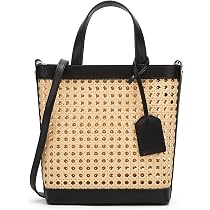 Noamus Square Straw Handbag – Vintage Wicker Crossbody Bag With Detachable Strap, Boho Style - View #3