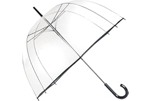 SMATI Parapluie en Forme de dôme Transparent Transparent avec Bordure Noire 83 cm