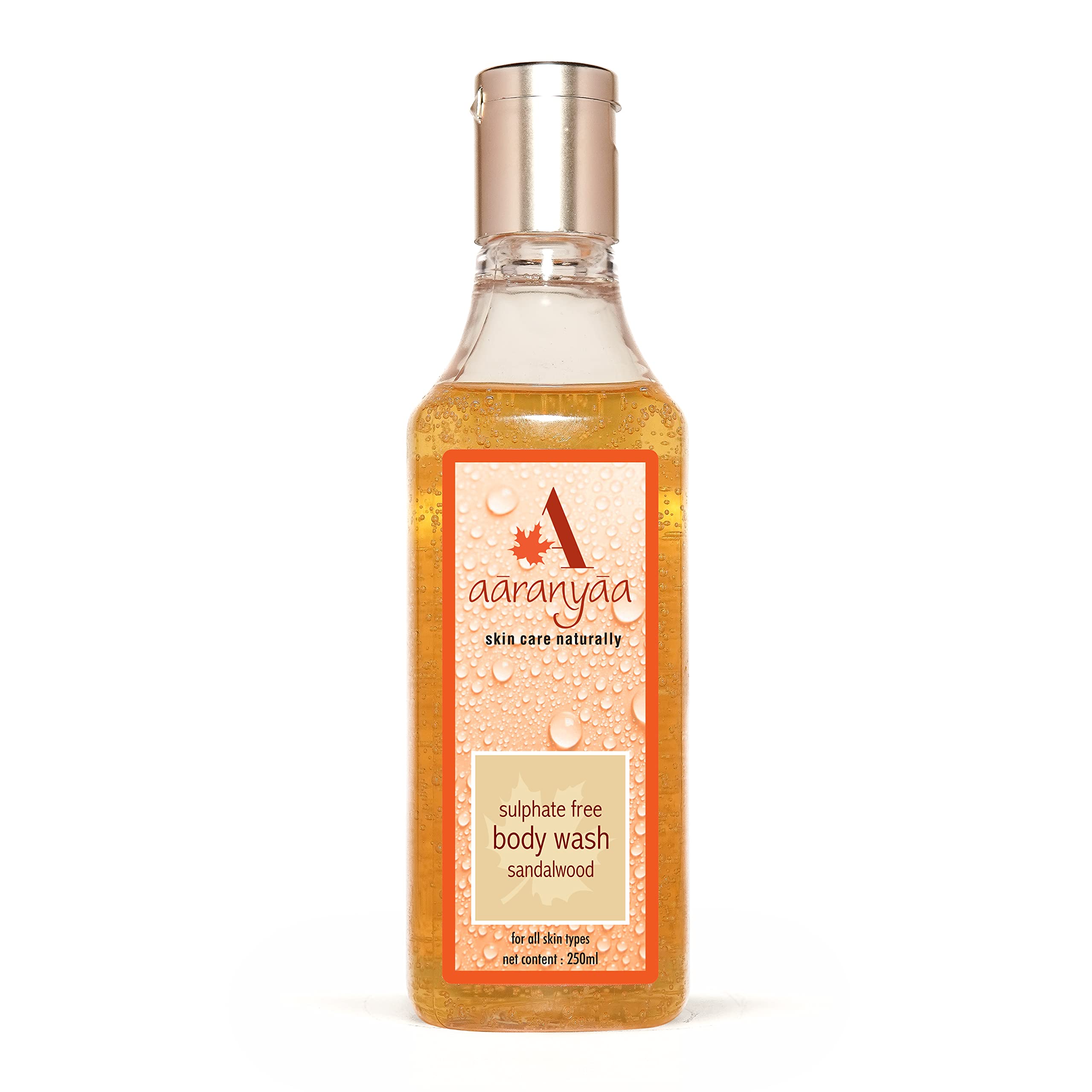 Aaranyaa Body Wash Sandalwood (250ml) Gentle Shower Gel With Sandalwood & Aleovera, For Soft, Brightening & Glowning Skin | F