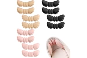 YSDYY Lot de 6 paires de talonnettes autocollantes pour talons - Antidérapantes - Semelle intérieure antidérapante soulager les douleurs au pied éviter les ampoules, les cors, unisexe (noir, beige, rose)