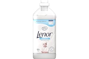 ‎LENOR Lenor Weichspüler, Flauschige Wäsche, Sensitiv für sensible Haut und Babyhaut, 66 Waschladungen (1.98 L)