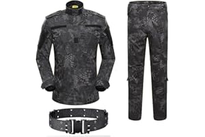H WORLD EU HANSTRONG GEAR Costume tactique militaire pour homme avec chemise et pantalon avec ceinture