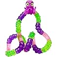 Tangle 8514 Fidget Toy Junior Aquatic Pets Series with Animal Figure Octopus, Anti-Stress Finger Toy, Promotes Motor Skills, Can Be Turned and Combined, Motor Skills Toy for Children from 3 Years,