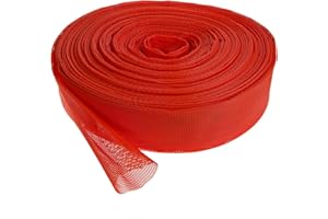 HaGa® Verpackungsnetz Netzschlauch Schutznetz Ø 100-200 mm orange | Oberflächenschutznetz | Netzbeutel | wiederverwendbar | Meterware (100m)