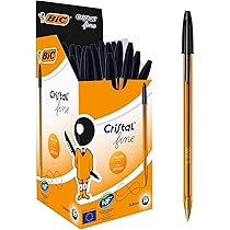 Nero Bic Cristal Medium - Penna a sfera con punta 1.0