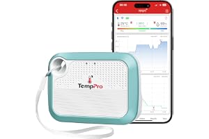 TempPro TP371 WiFi termohygrom rumstermometer inomhus luftfuktighetsmätare