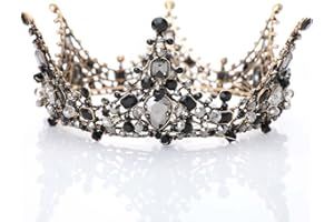 Jovono - Tiara in stile vintage barocco per donne - ideale per balli studenteschi