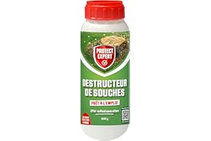 PROTECT EXPERT Déstructeur De Souche - 400g - Poudre A Epandre - Action Rapide - Fabriqué en France PRODSO400
