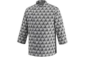 EGOCHEF - Giacca Cuoco Manica Lunga Fantasia - 100% Cotone