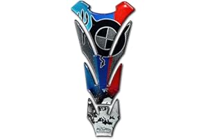 Resin Bike Autocollant Moto Compatibles avec BMW. Protection de Réservoir Universel Contre Les Chocs et Les Éraflures. Autocollants 3D Résinés 19x9 cm – Made in Italy
