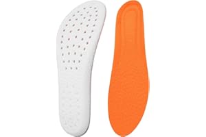 WLLHYF 1 para wkładek do butów z pianki z pamięcią kształtu, wkładki pochłaniające wstrząsy, wsparcie łuku, amortyzacja, sportowe wkładki, miękkie, wygodne, wymienne wkładki dla mężczyzn i kobiet, łagodzą ból stóp M: 42-46