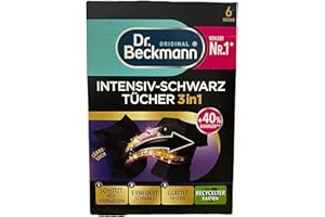 Dr. Beckmann Paños negros intensos, para fibras negras intensas y lisas, 6 toallitas