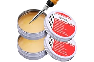 EVEBEATY 2Pcs No-Clean Solder Flux Paste | Professional Welding Grease for Mobile Phones, Home Appliances, Computer Motherboards & More | Mechanic Essential 10g