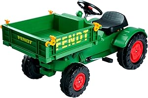 Big Fendt Tracteur/véhicule-Jouet, siège réglable sur 3 Positions, Jusqu'à 50 kg, avec permis Fendt et chaîne d’entraînement de précision, pour Les Enfants à partir de 3 Ans, Vert, Jaune, Noir, Rouge.