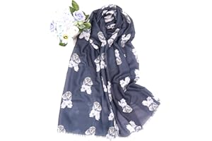 CLAUDIA&JASON Cute Poodle Dog Printed Scarf Wrap Scarves For Dog Lovers
