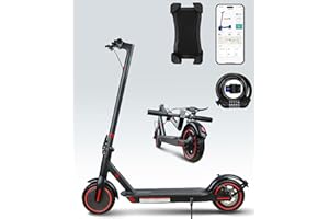 QnQ Trottinette Électriques Adultes, Moteur 500W, Batterie 7.8AH, 8.5'' Pneu Anti-crevaison, 3 Modes Vitesse Trajet E-Scooter Pliable, Maximum 25km/h, Double Frein, avec APP, Max 120kg