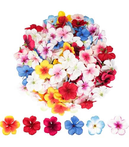 100 Pezzi di Teste di Fiori di Margherita, Teste di Fiori Artificiali, Mini Fior