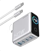 Anker Diz&uuml;st&uuml; Bilgisayar Şarj Cihazı, 140W MAX USB C Şarj Cihazı, 4 Bağlantı Noktalı &Ccedil;oklu Cihaz Hızlı Şarj, Gelişmiş GaN G&uuml;&ccedil;