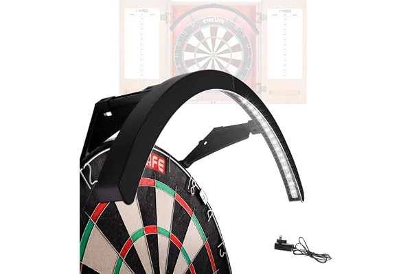 CyeeLife Système d'éclairage LED pour cible de fléchettes en acier, 2 pièces et facile à installer, ZD08B