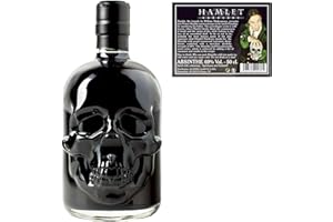 ‎ALANDIA Schwarzer Absinth von ALANDIA | Hamlet Hardcore Black | Mit Wermut/Thujon | 69% | Totenkopf Flasche | (1x 0,5 l)