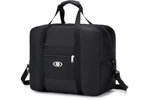 BAGROUPS easyjet torba kabinowa 45 x 36 x 20 cm, składana walizka podróżna, lekka, wodoodporna torba podręczna torby sportowe dla mężczyzn, kobiet, torby sportowe do podróży, sportu,Czarny