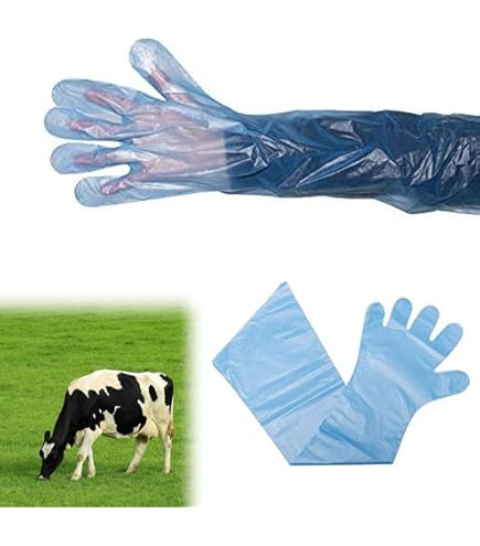 Veterinaire Handschoenen met Lange Mouwen voor Veebemonstering - Wegwerp Transparante Zachte Plasticfolie voor de Dierenarts
