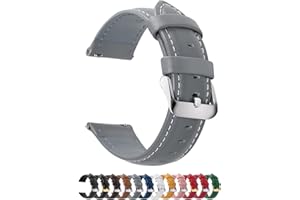 Fullmosa Axus Correa Piel para Correa Reloj,Correa/Banda/Pulsera/Strap 14mm 16mm 18mm 19mm 20mm 22mm 24mm para Amazfit Balance/GTS 4/GTR/Bip 5,Samsung Galaxy Watch 7/6/5/4/3,Huawei GT2,Garmin Watch