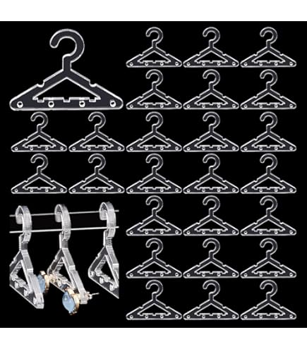PATIKIL 1 lot de supports de boucles d'oreilles avec 8 cintres en acrylique, support de rangement de boucles d'oreilles, mini cintres transparents pour boucles d'oreilles longues, rose PATIKIL 1 lot de supports de boucles d'oreilles avec 8 cintres en acrylique, support de rangement de boucles d'oreilles, mini cintres transparents pour boucles d'oreilles longues, rose